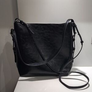 Zara Faux Leather Small Tote Bag